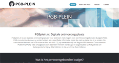 Desktop Screenshot of pgb-plein.nl